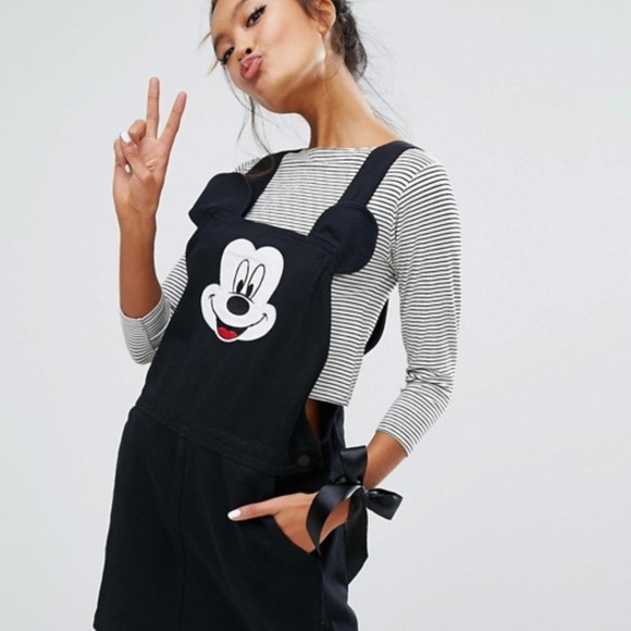 Lazy Oaf Dresses & Skirts - Lazy Oaf x Disney Mickey Mouse Pinafore Dress